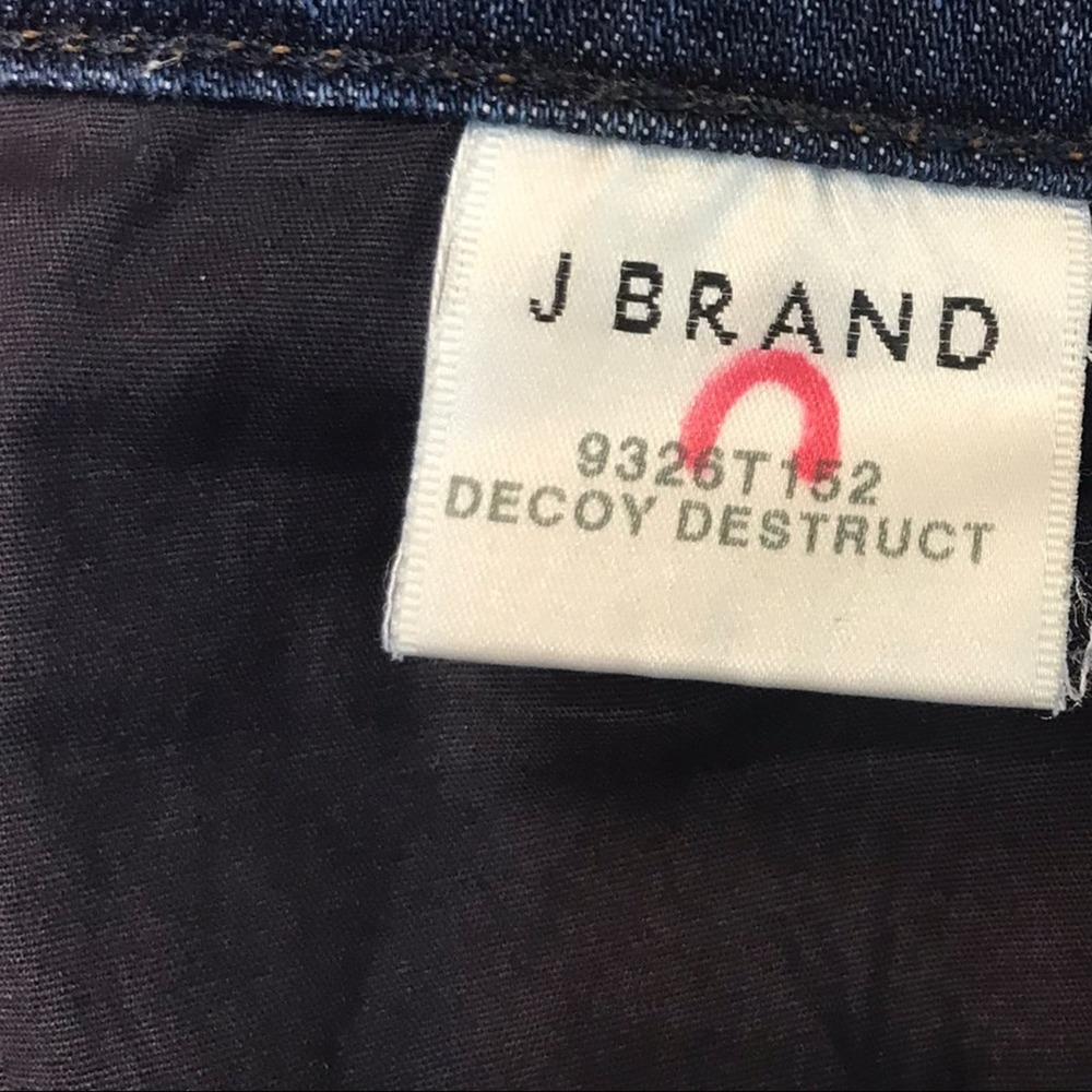 J Brand 9326 Low Rise Crop Skinny Jeans decoy destruct Sz 26 - Picture 8 of 8